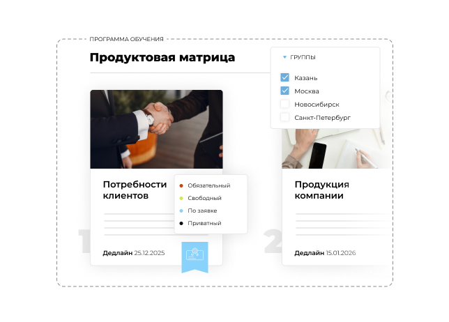 Обучающие маршруты и адаптация