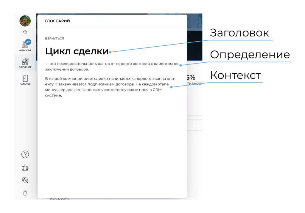 структура определения